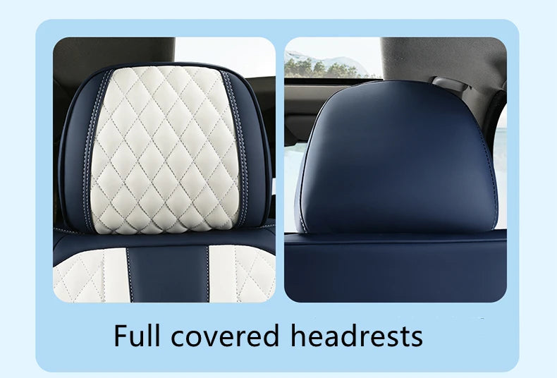 Universal Car Seat Covers  Full Covered Durable Leather Seat Cushion for 90% Sedan SUV 8 Colors Set Include Front and Rear Cover