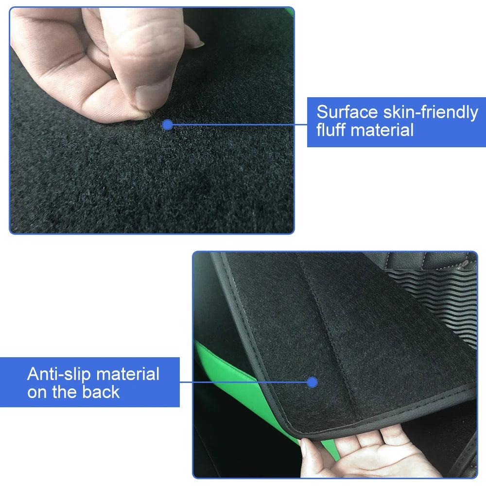 4pcs Universal Car Floor Mats  Auto Foot Pad Protector Waterproof  Rugs Carpet For Car Automotive Interior ccessories