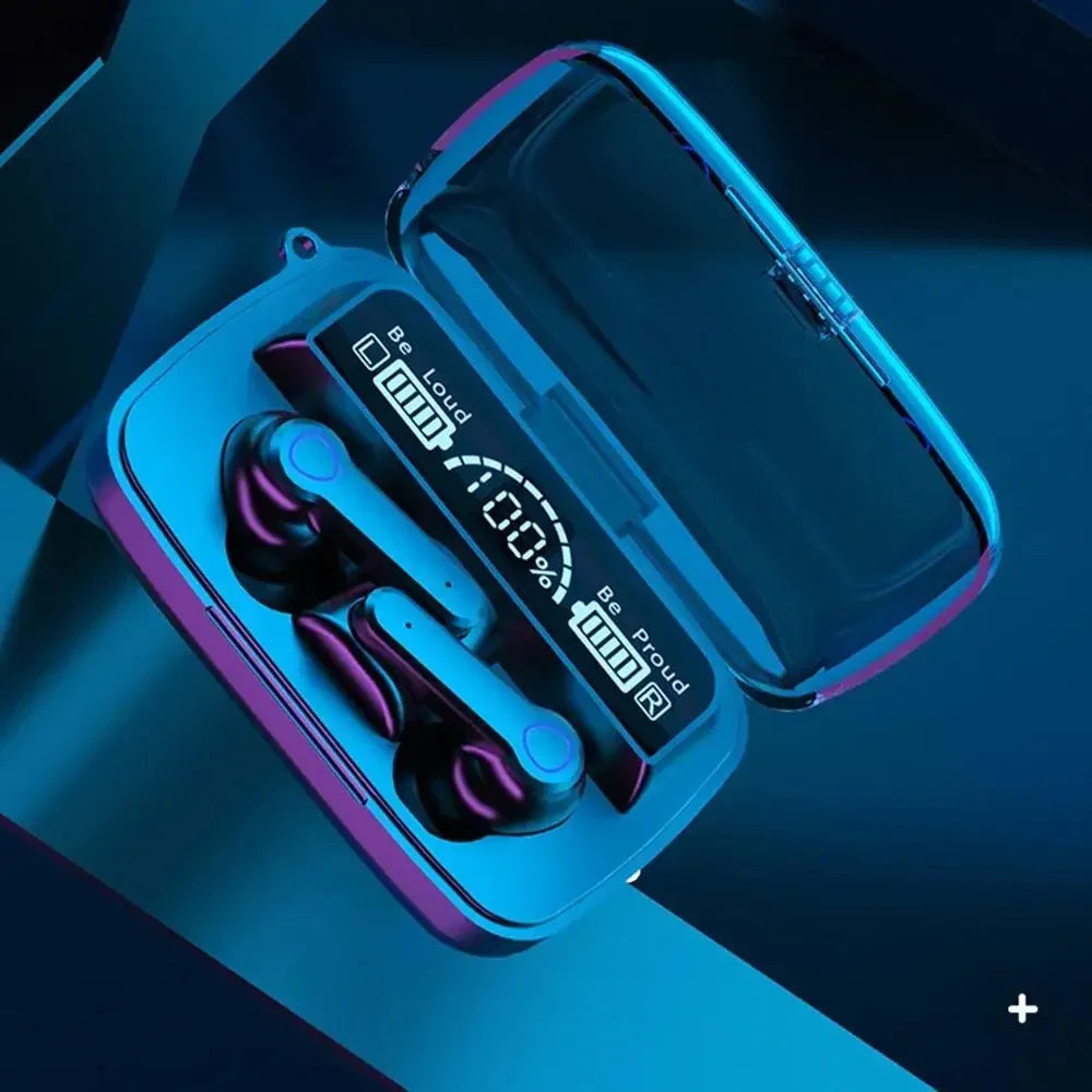 M19 Bluetooth Wireless In-Ear Headset with LED Display & Touch Control
