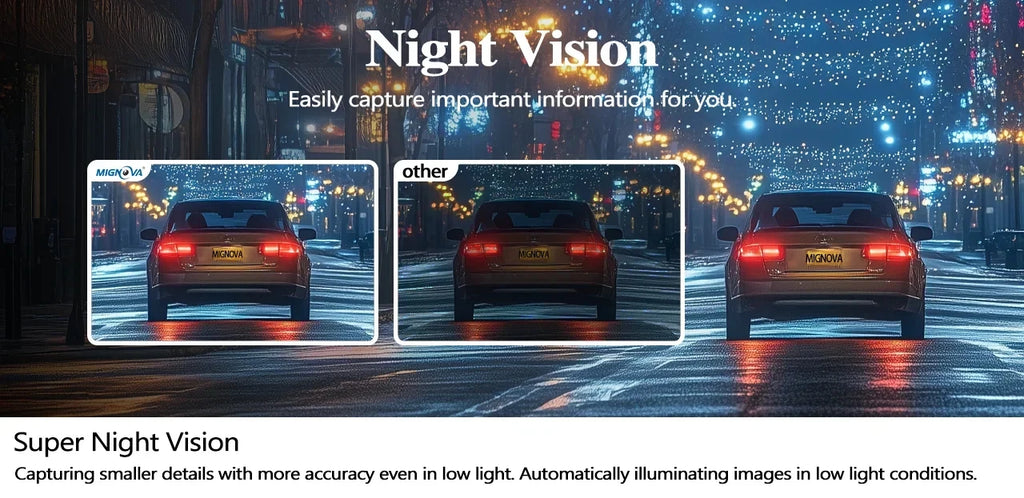 1080P Dash Cam for Cars Car Camera Dash Cam WIFI Camera for Car Front and Rear Dash Camera Black Box 24H Parking Mode Recorder