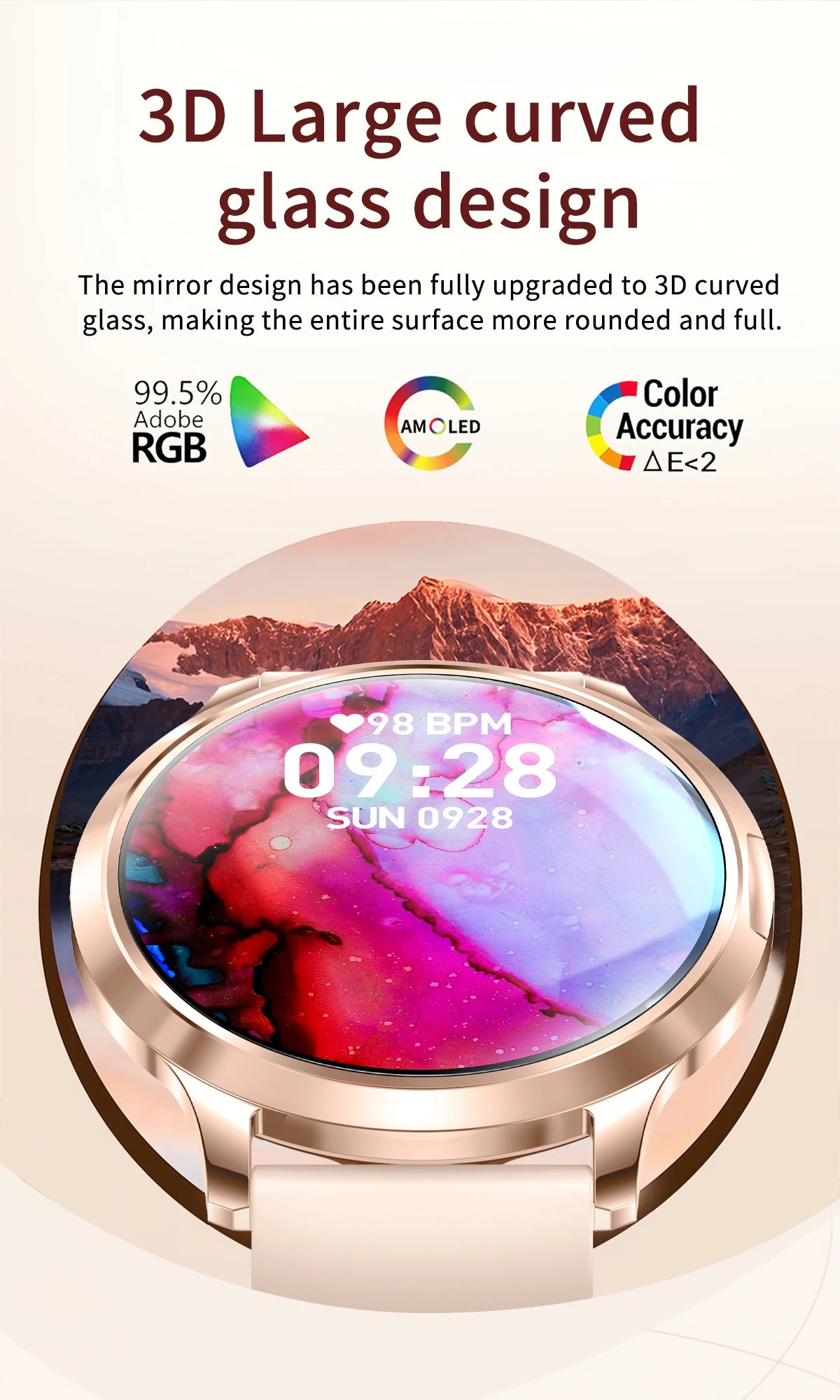 1.32-Inch AMOLED Smartwatch with 100+ Sports Modes & Bluetooth Calling