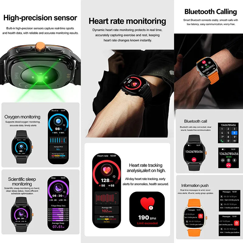 1.39-Inch AMOLED Smartwatch with NFC, Bluetooth Calling & 100 Sports Modes