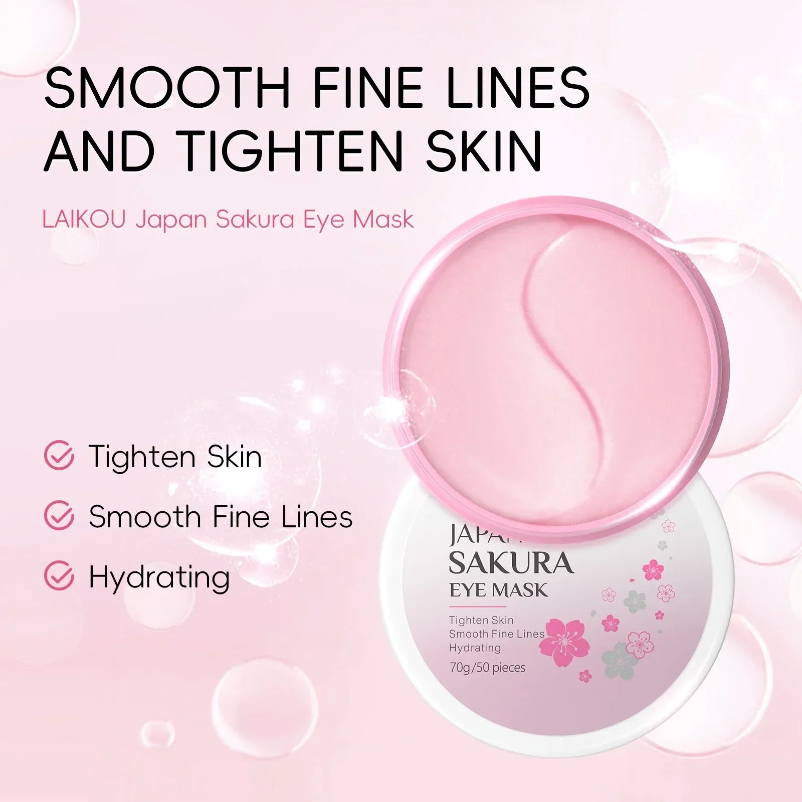 Sakura Skin Care Set 24pcs – Eye & Lip Masks, Serum, Mud Masks, Cleanser, Toner, Essence & Cream