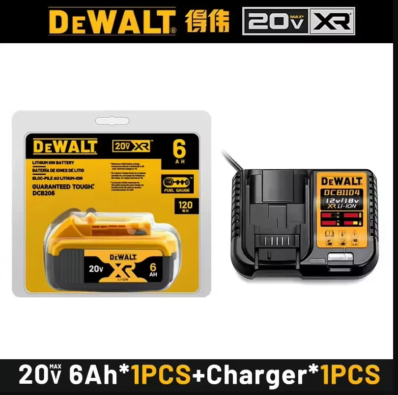 DeWalt 18V/20V 6Ah MAX FlexVolt Battery with Charger Protection — DCB606/DCB205/DCB206