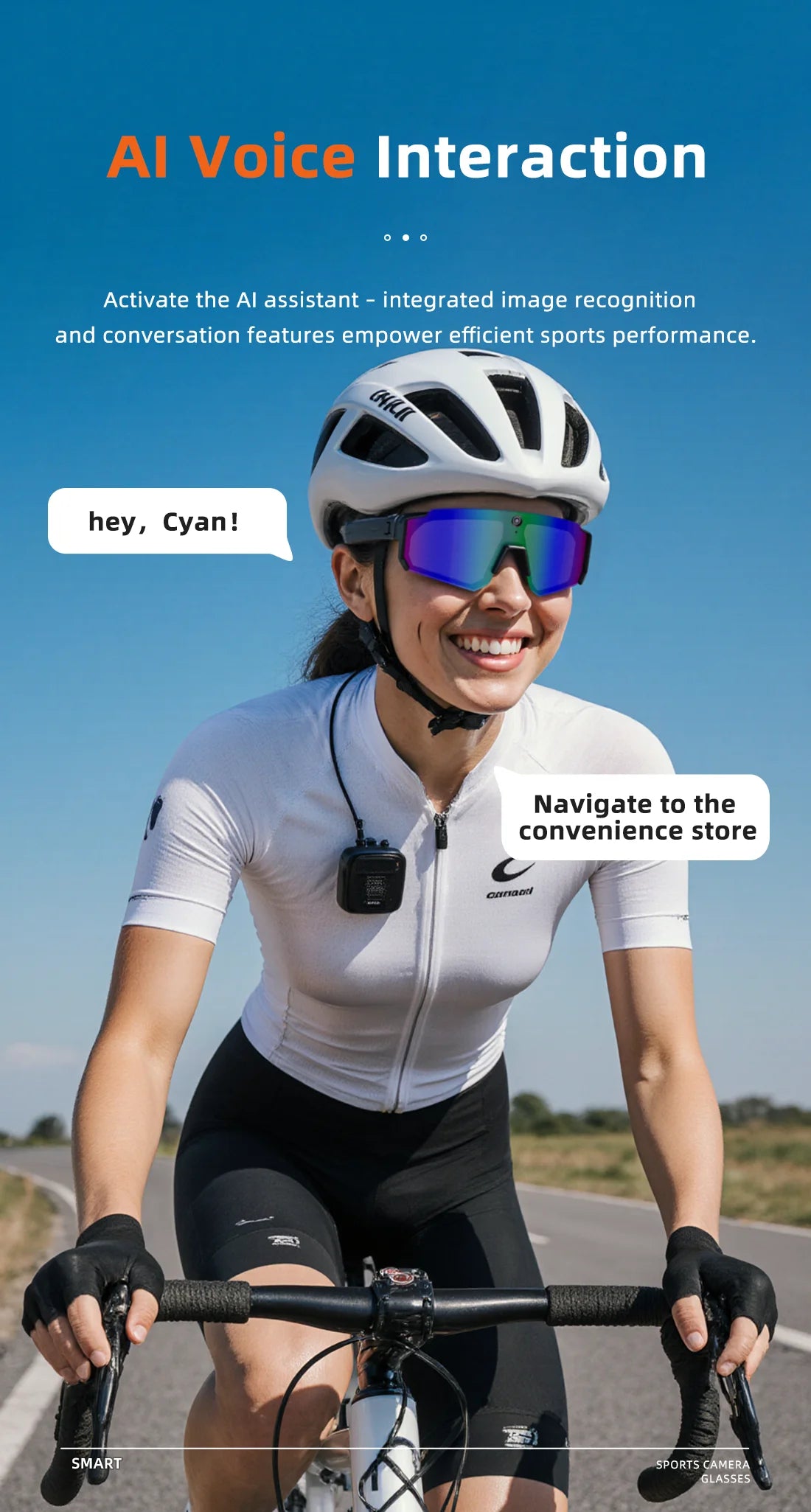 2026 New Smart Glasses Men 800W HD Photo Video Bluetooth Call Translation Anti Glare Running Baseball Sunglasses Cycling Glasses