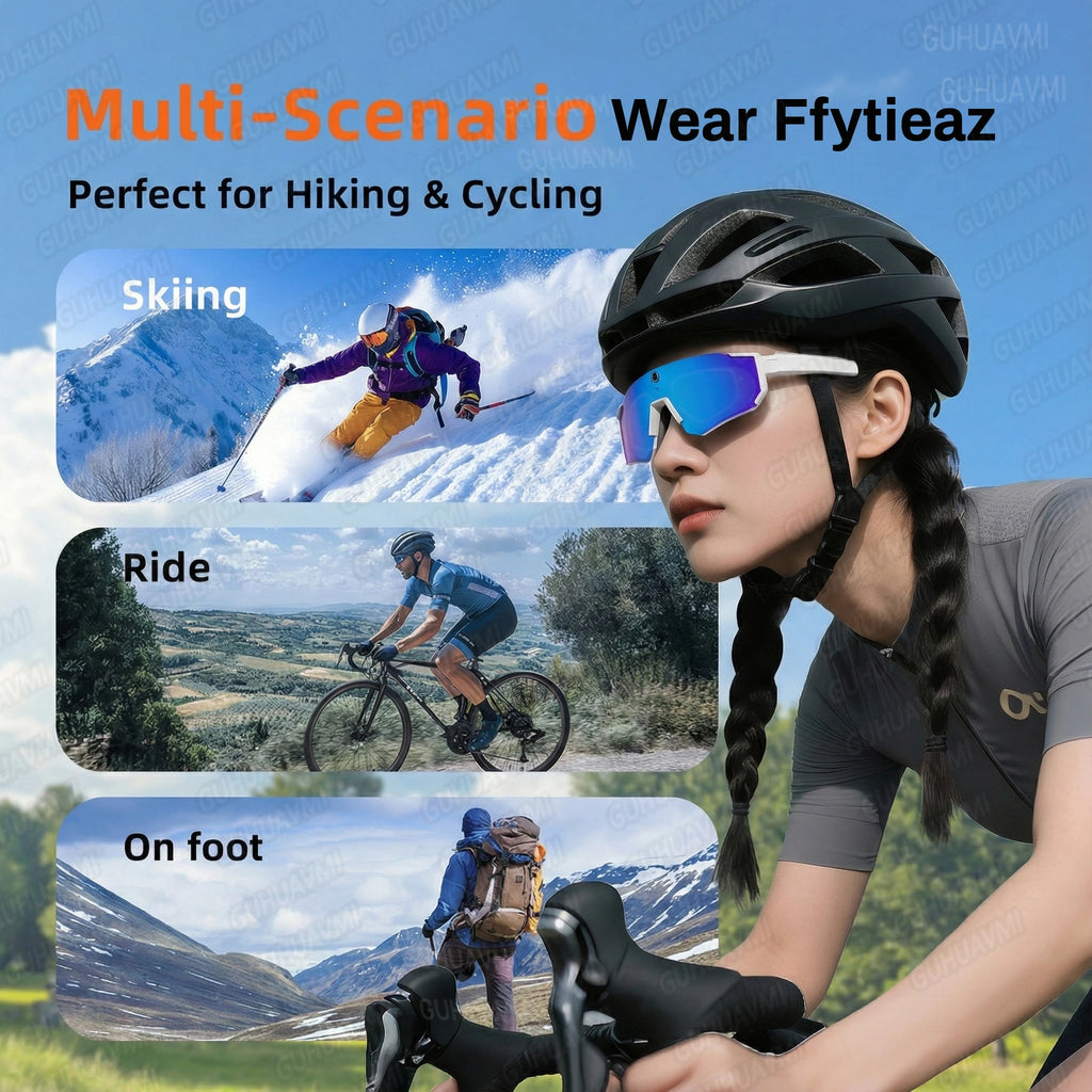 2026 New Smart Glasses Men 800W HD Photo Video Bluetooth Call Translation Anti Glare Running Baseball Sunglasses Cycling Glasses