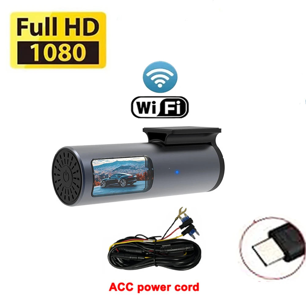 1080P Dash Cam for Cars Car Camera Dash Cam WIFI Camera for Car Front and Rear Dash Camera Black Box 24H Parking Mode Recorder