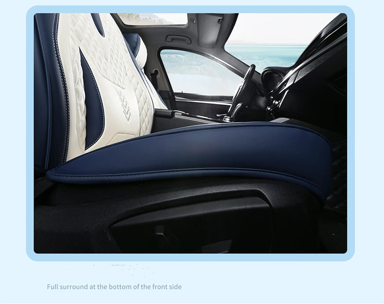 Universal Car Seat Covers  Full Covered Durable Leather Seat Cushion for 90% Sedan SUV 8 Colors Set Include Front and Rear Cover