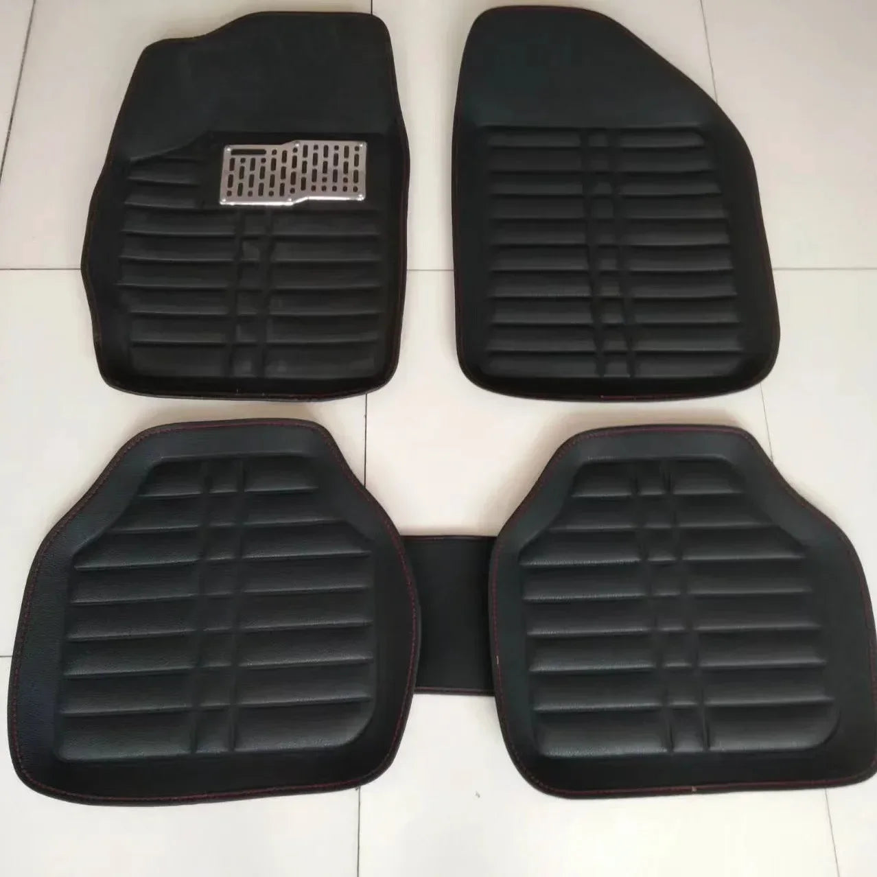 5pcs Universal Car Auto Floor Mats FloorLiner Front&Rear Carpet All Weather Mat