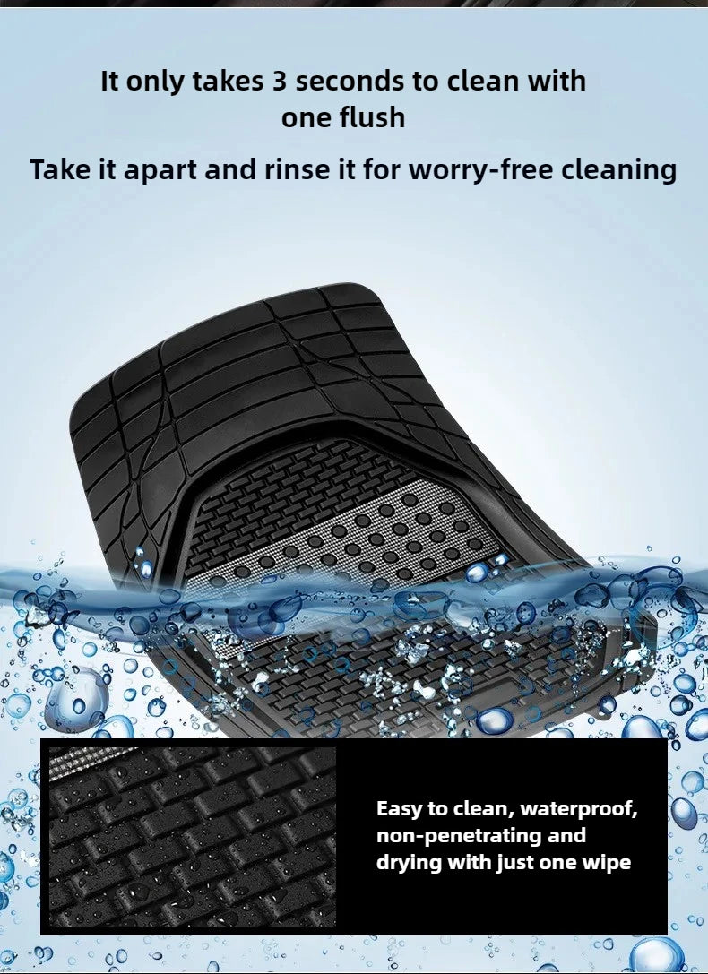 Alfombrillas de goma universales para coche para todas las estaciones Alfombrillas impermeables Alfombrillas protectoras para el interior de vehículos para automóviles