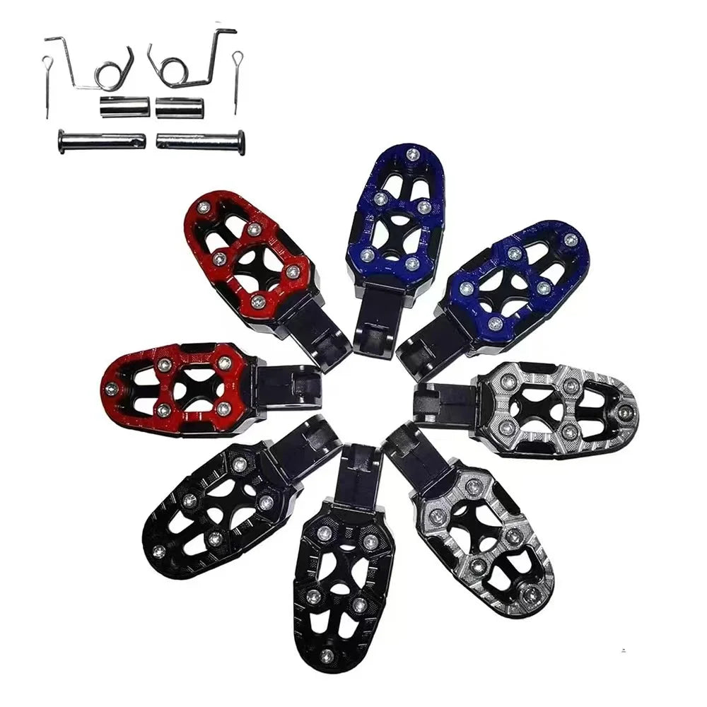Accesorios para modificación de motocicletas: pedal de pie de aleación de aluminio, pedal trasero, pedal antideslizante