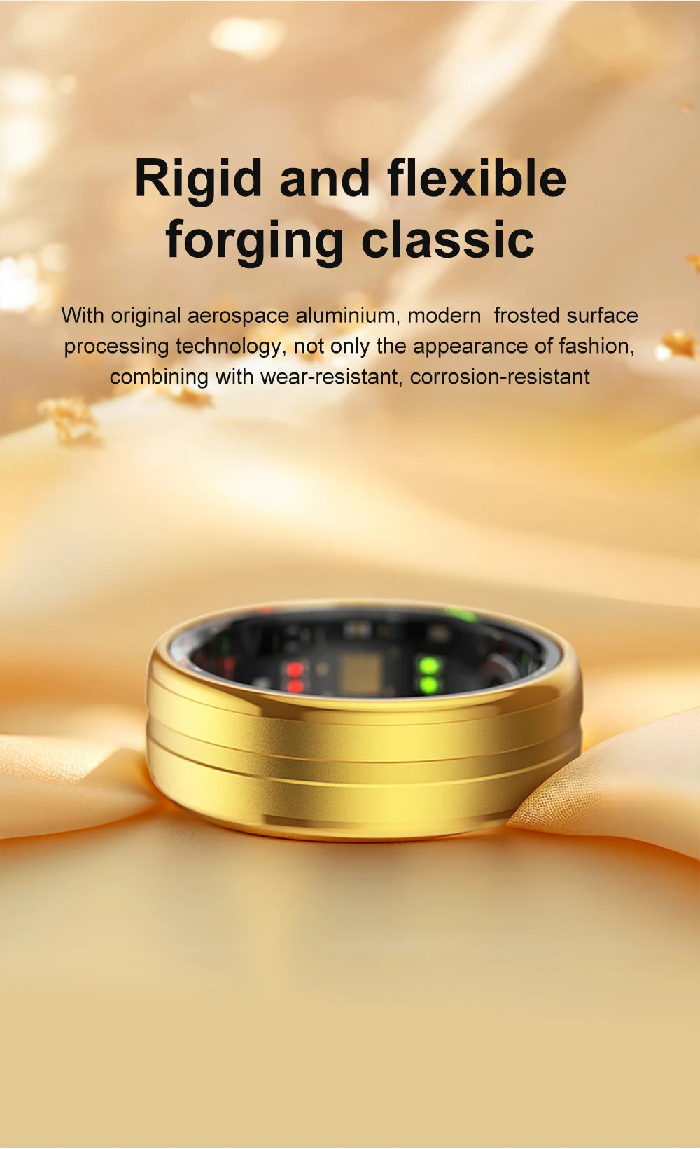2026 R06 Smart Ring – IP68 Waterproof Health Monitor, Fitness Tracking, Multiple Sport Modes