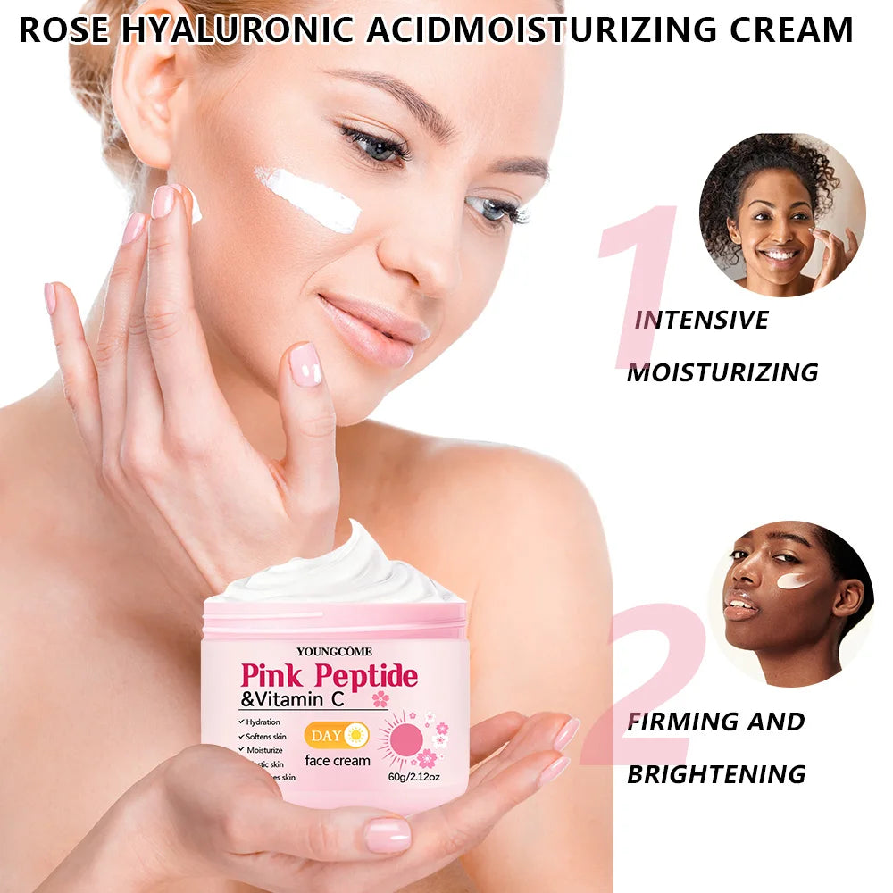 Pink Peptide & Sakura Retinol Day & Night Skincare Set 4pcs