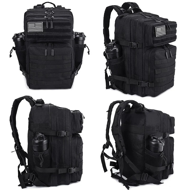 Mochila táctica de 45L con nevera integrada Negra