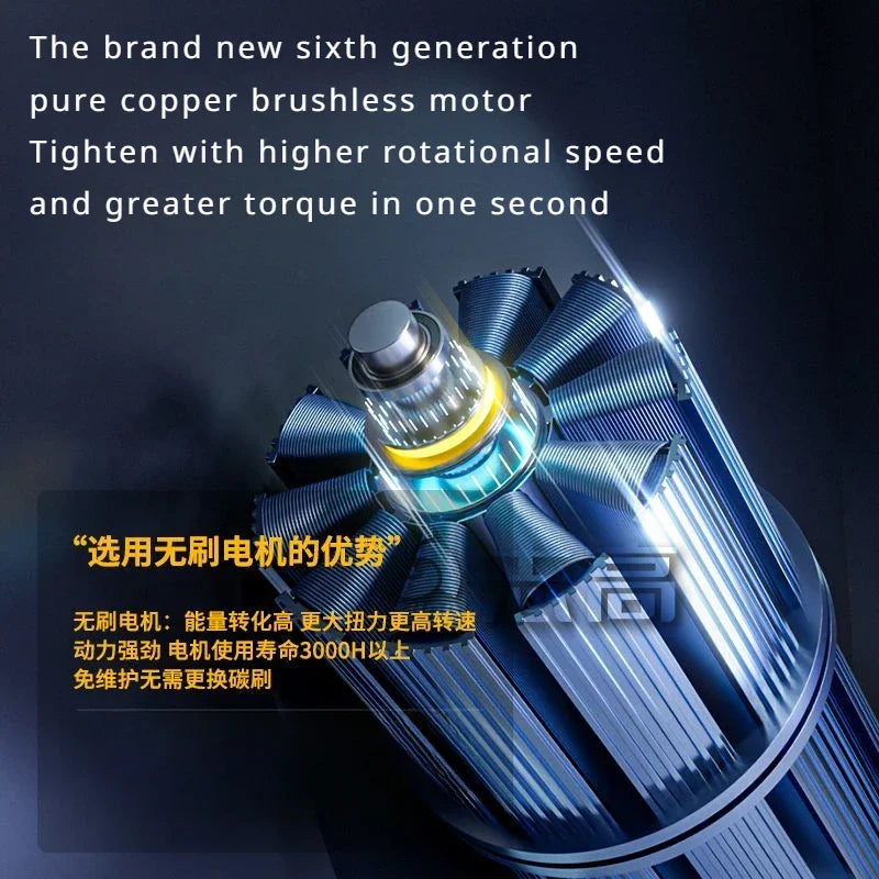 CHIGO 18V Brushless Cordless Drill Driver 80N.m — Li-ion Battery Included