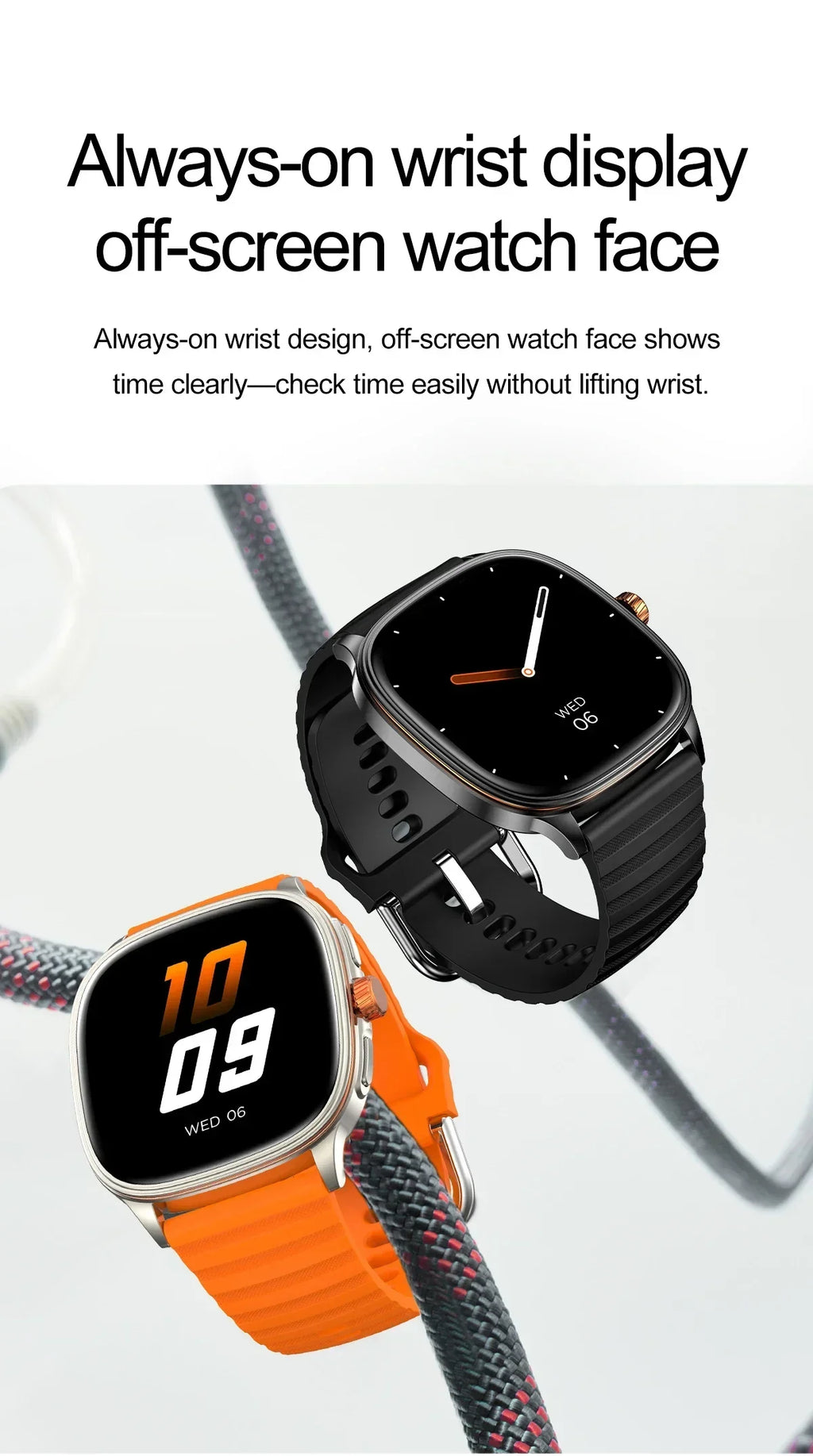 1.39-Inch AMOLED Smartwatch with NFC, Bluetooth Calling & 100 Sports Modes