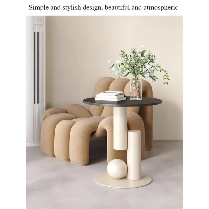 Light Luxury Sofa Side Table – Modern Living Room Coffee Table