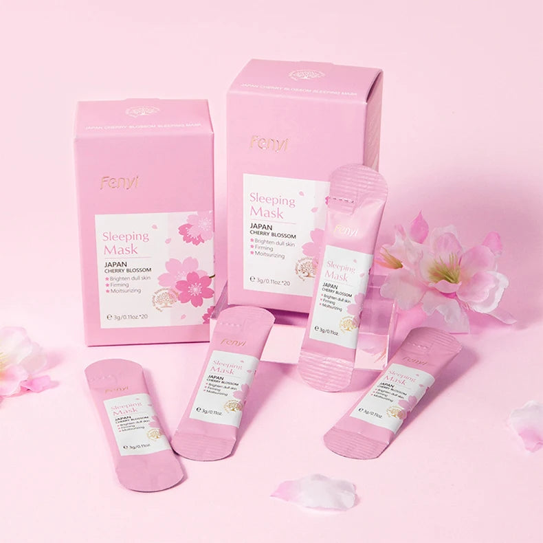 LAIKOU Sakura Skin Care Set – 9pcs Korean Skincare Kit with Cleanser, Toner, Cream & More