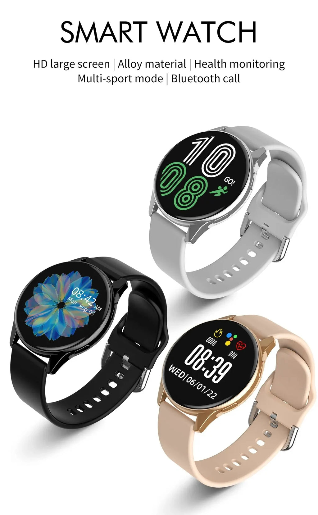 LIGE New Smart Watch 2025 Wireless Charging Smartwatch – Bluetooth Calls, Custom Watch Face, Fitness Bracelet