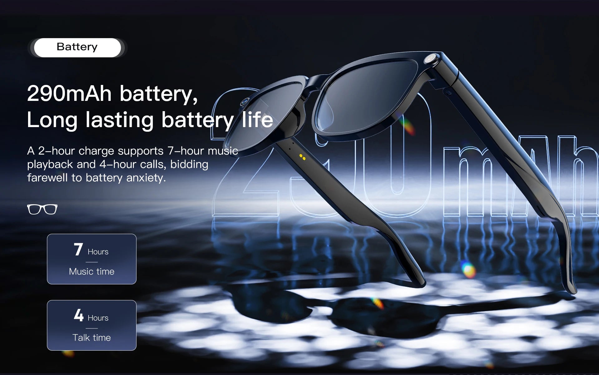 2026 New Smart AI Glasses with 8MP HD Camera 1080P Video Recording ChatGPT Integration Bluetooth Eyewear Business Travel Glasses
