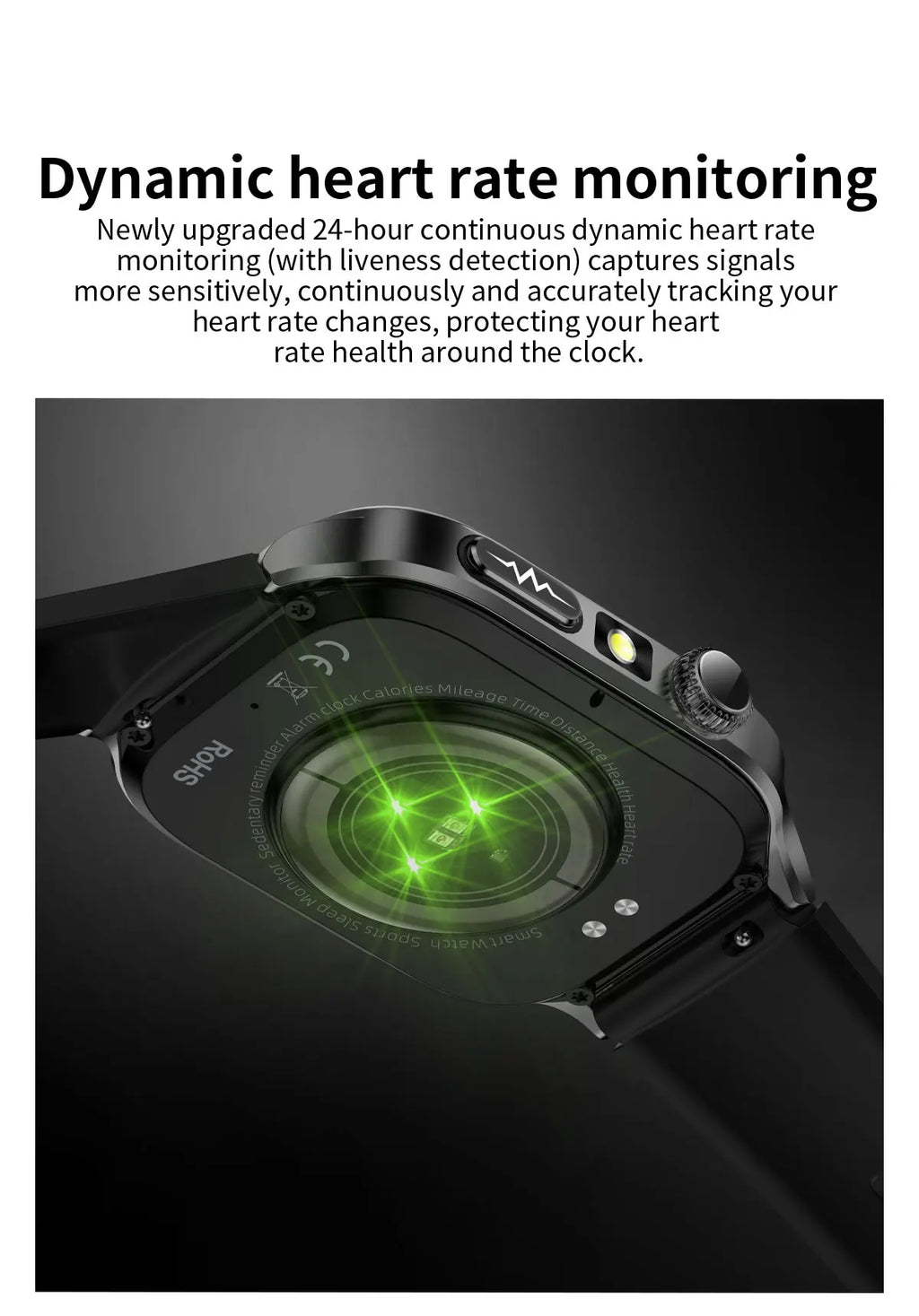 AMOLED Health Smartwatch with ECG, Blood Oxygen, Blood Pressure & Body Fat Tracking