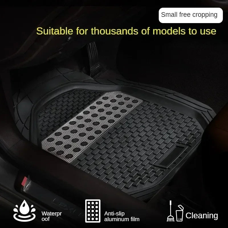 All Season Universal Rubber Auto Floor Mats Car Waterproof Carpet Mats Vehicles Interior Floor Protective mats For Automobiles