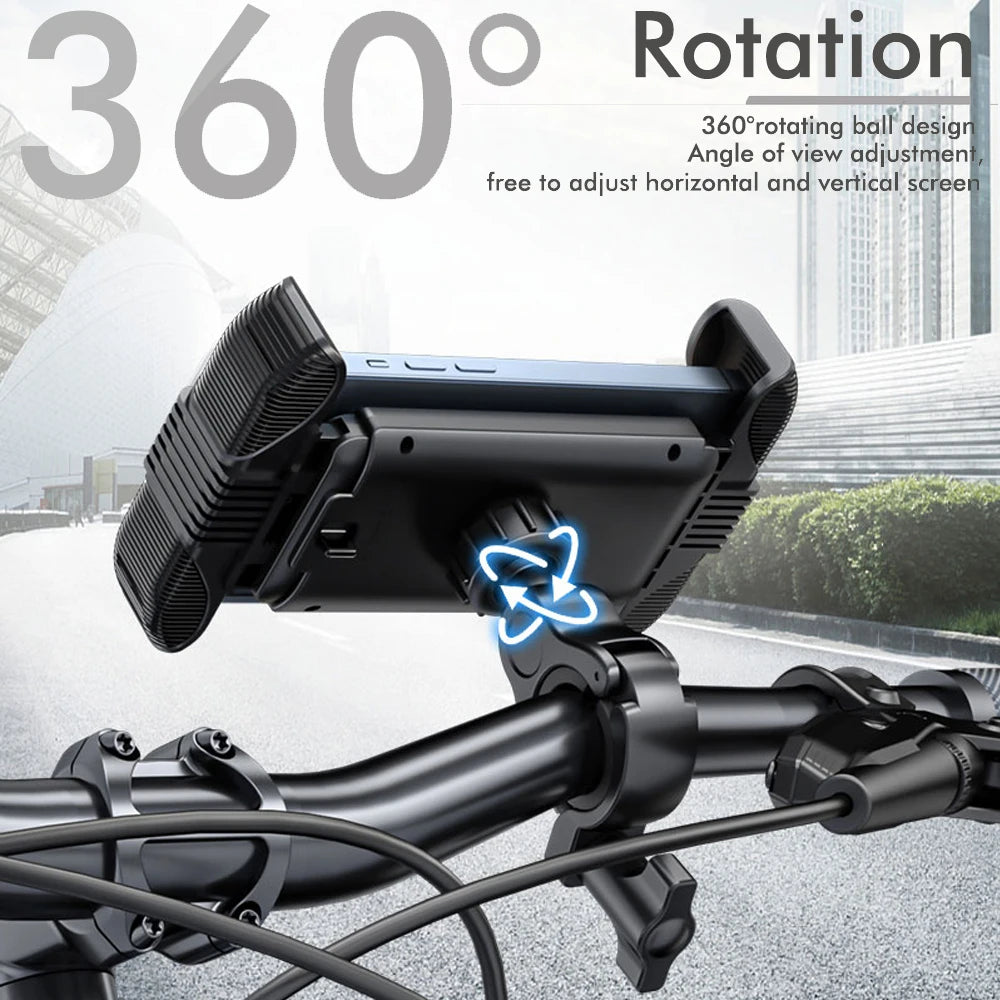 Bike Phone Holder Motorcycle Rearview Mirror Phone Mount Stand Bike Scooter Handlebar Cradle Clip Outdoor Navigation Universal
