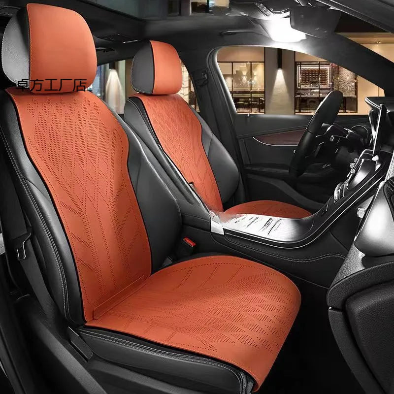 High Quality Suede Cover Universal High-end Car Seat Cover Breathable Seat Anti-slip Luxury Car Protection Thin Suede Seat Cover