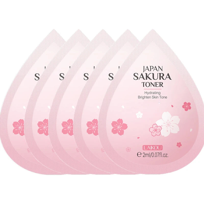 Sakura Skin Care Set 24pcs – Eye & Lip Masks, Serum, Mud Masks, Cleanser, Toner, Essence & Cream