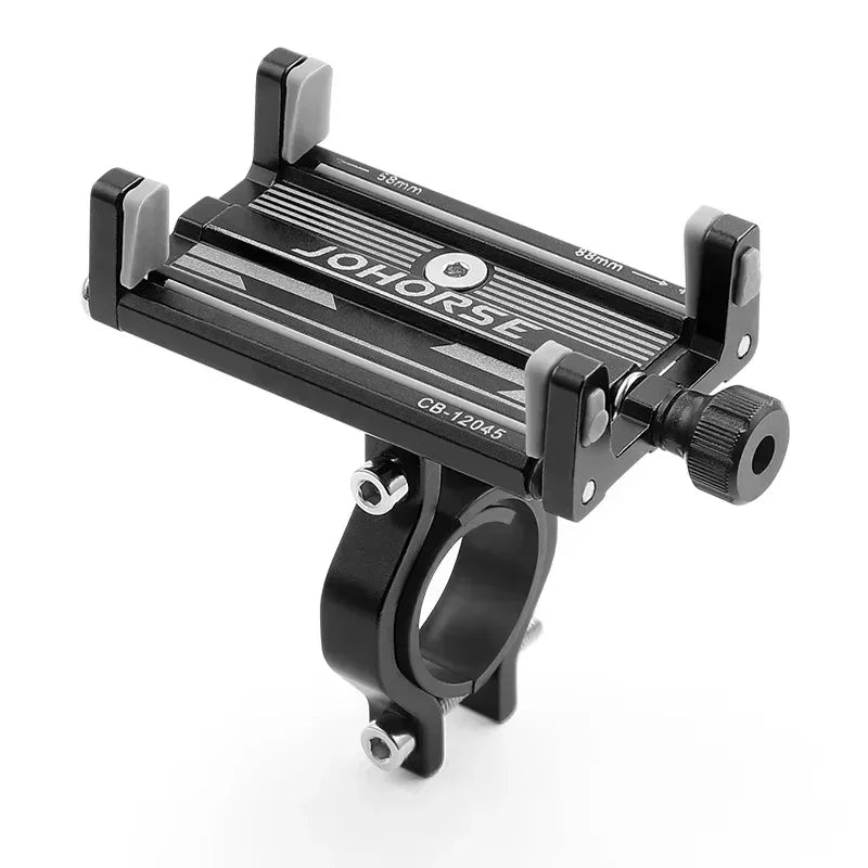 Soporte de teléfono para motocicleta, bicicleta eléctrica, teléfono inteligente, aleación de aluminio CNC, soporte de cuatro garras para bicicleta