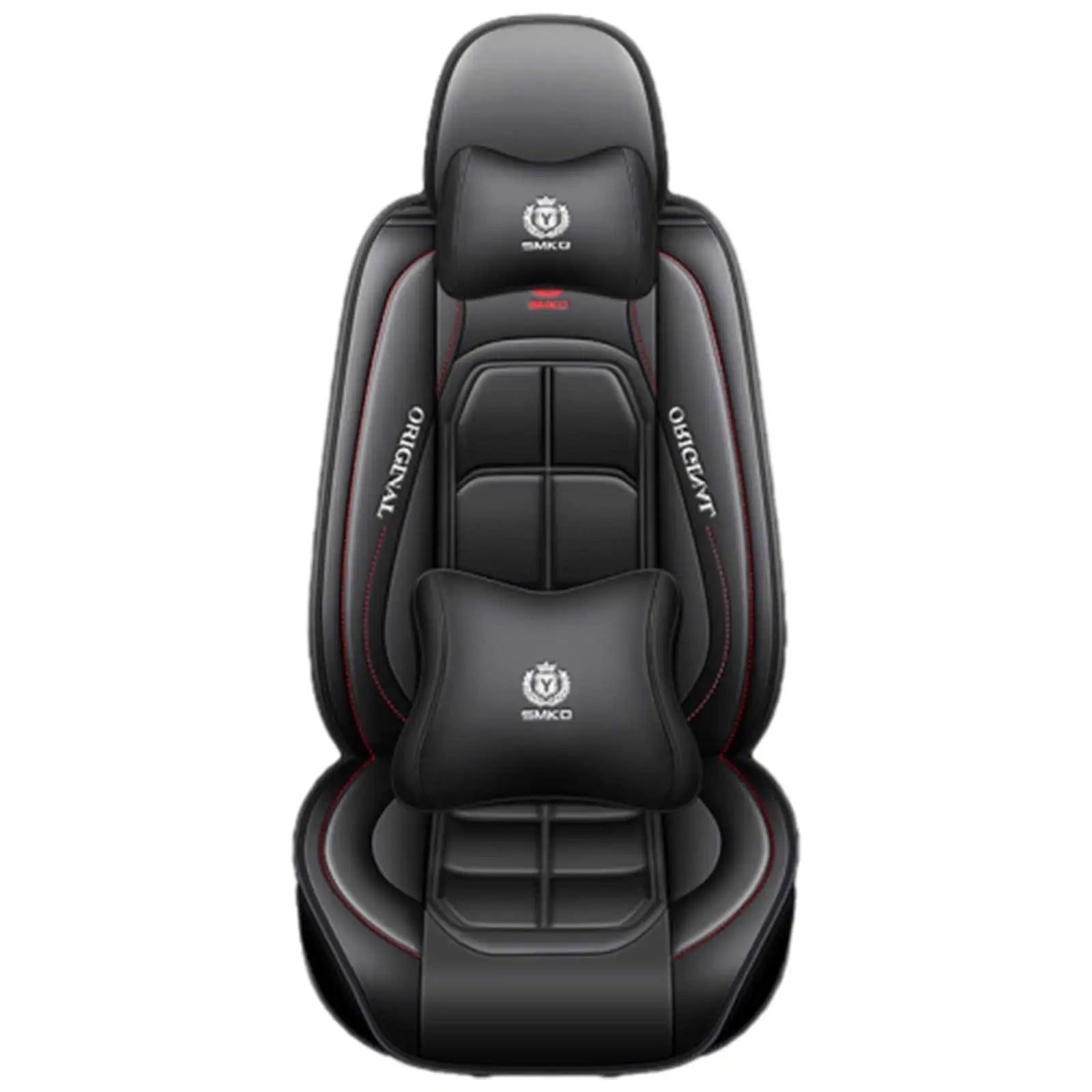 Universal Leather Cover Pu Car Seat Sporty Design Fit For Most Car Suv Truck Four Season Seat Cover For Car Accessories Interior