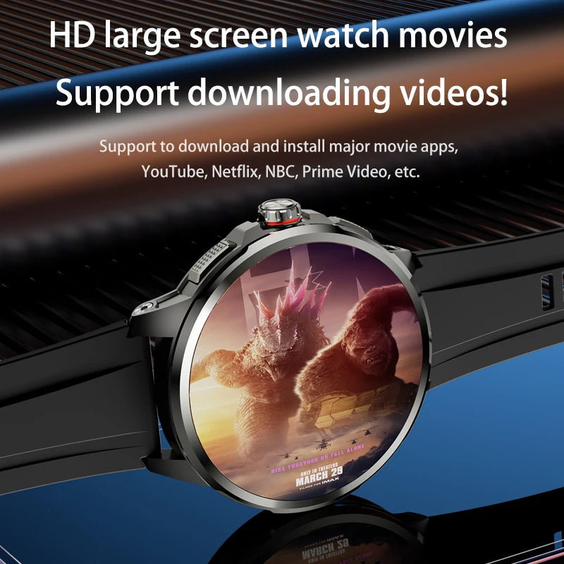 Original H99 Smart Watch Android Watches 1.95inch Amoled Screen Men's Smartwatch With 8MP Rotating Camera GPS WIFI Sim Card Slot