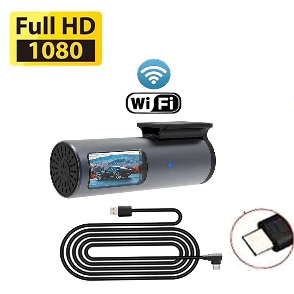 1080P Dash Cam for Cars Car Camera Dash Cam WIFI Camera for Car Front and Rear Dash Camera Black Box 24H Parking Mode Recorder