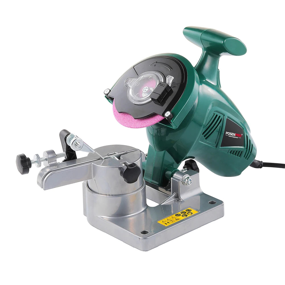 POSENPRO 250W Electric Chainsaw Sharpener — Portable 4" Power Sharpener for Saw Chains & Garden Tools