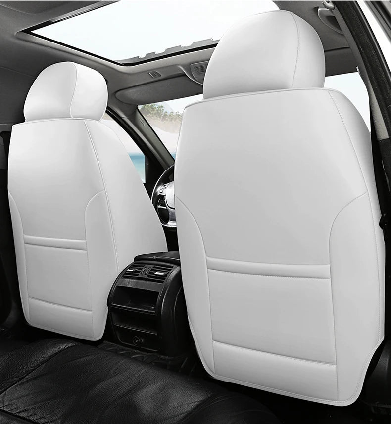 Universal Car Seat Covers  Full Covered Durable Leather Seat Cushion for 90% Sedan SUV 8 Colors Set Include Front and Rear Cover