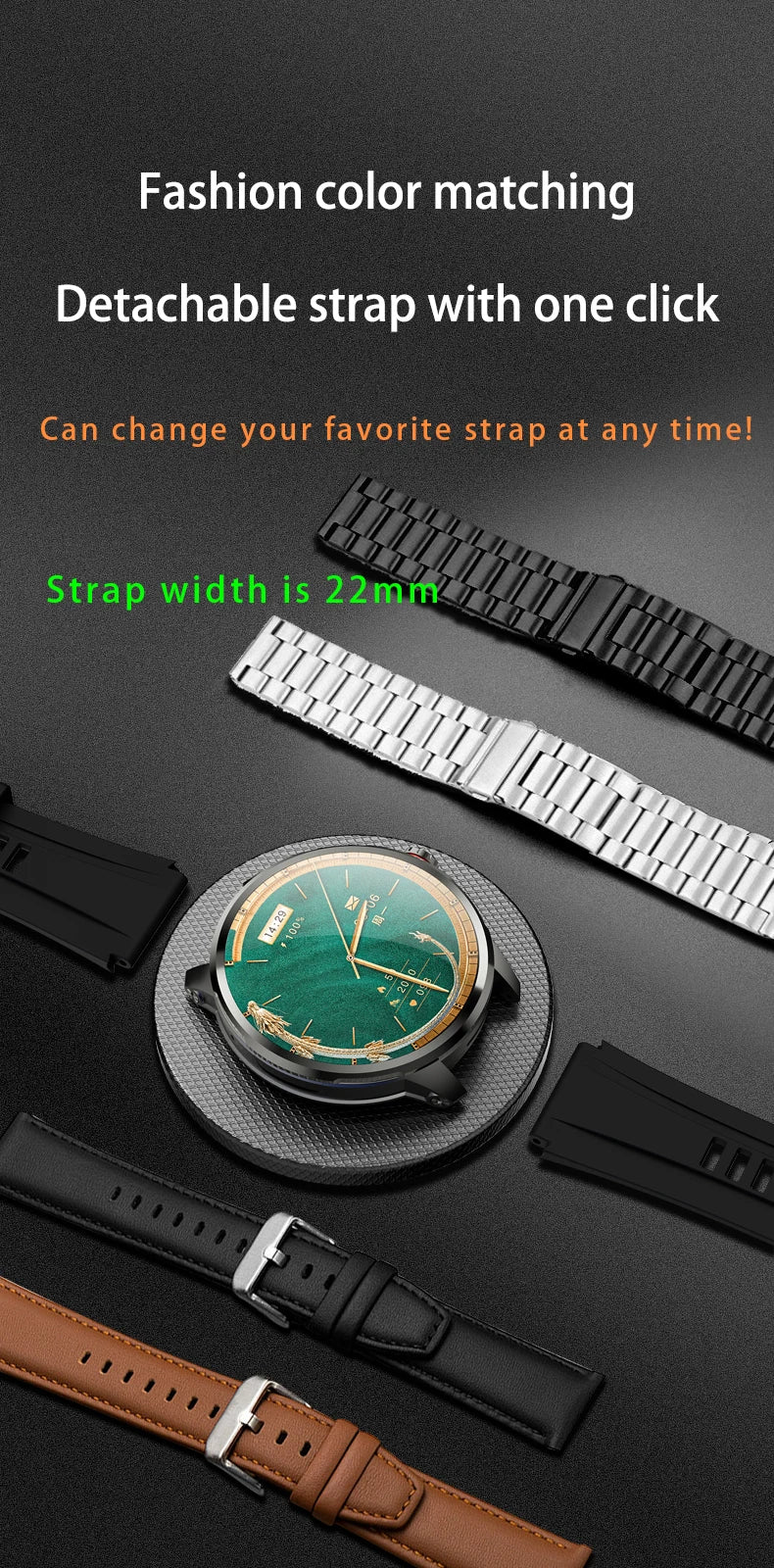 Original H99 Smart Watch Android Watches 1.95inch Amoled Screen Men's Smartwatch With 8MP Rotating Camera GPS WIFI Sim Card Slot