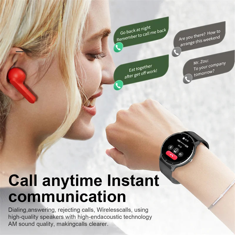 LIGE Smartwatch for Women & Men – Bluetooth Calls and Fitness Tracking