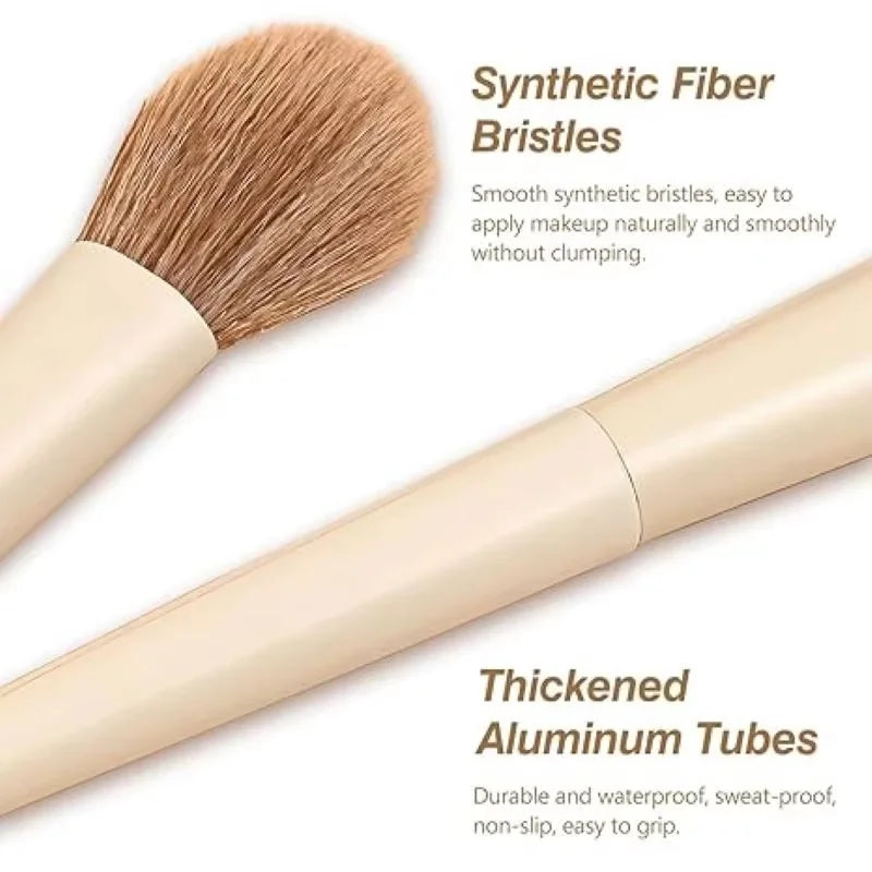 Professional Makeup Brush Set – 10 to 14 Pieces, Soft Synthetic Hair