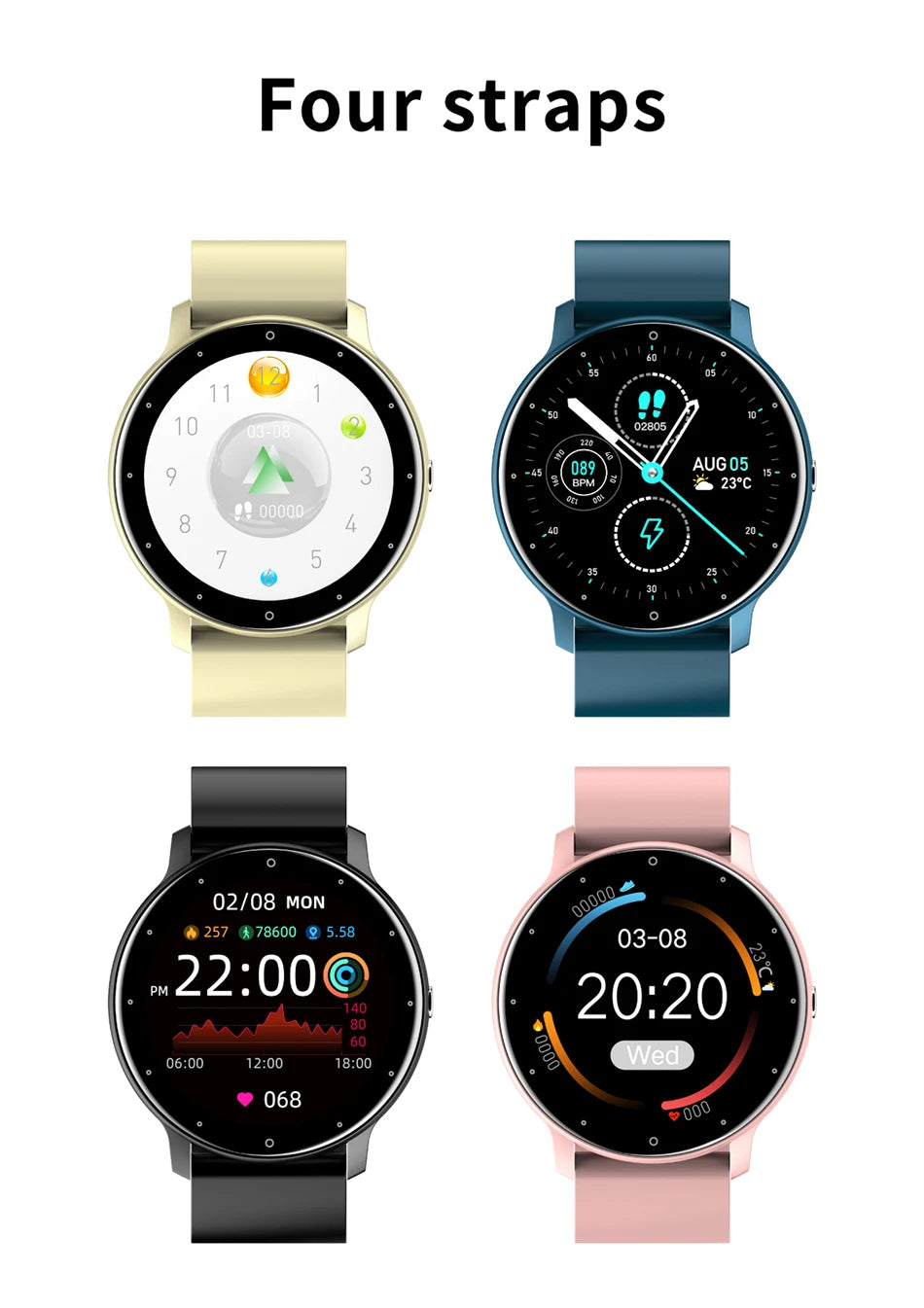 LIGE Smartwatch for Women & Men – Bluetooth Calls and Fitness Tracking