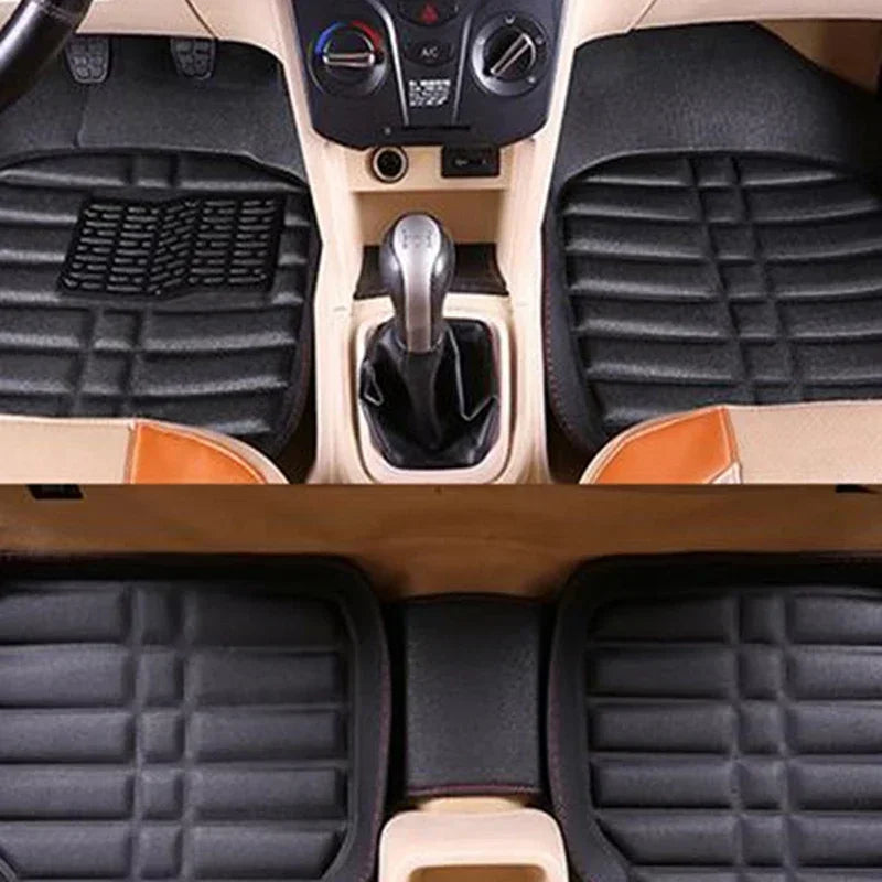 Car floor mat universal anti slip mat new car interior PU leather durable anti slip mat Accessories