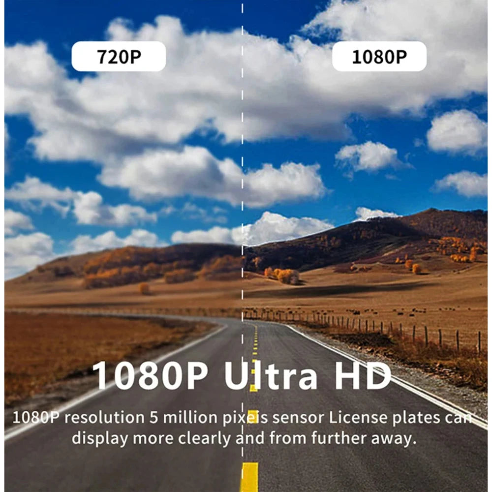 1080P Dash Cam for Cars Car Camera Dash Cam WIFI Camera for Car Front and Rear Dash Camera Black Box 24H Parking Mode Recorder