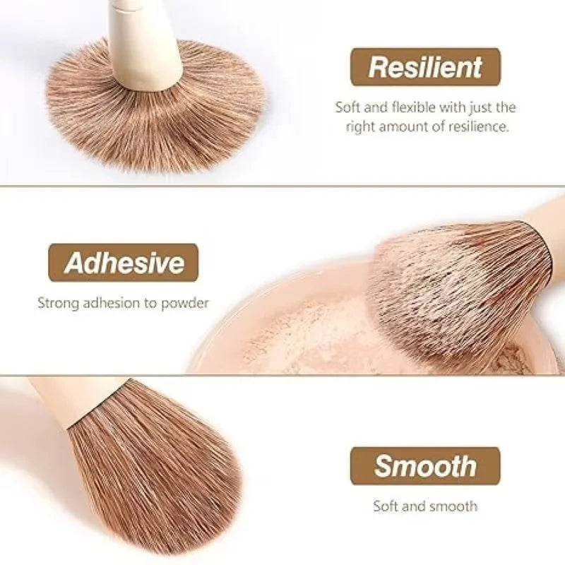 Professional Makeup Brush Set – 10 to 14 Pieces, Soft Synthetic Hair
