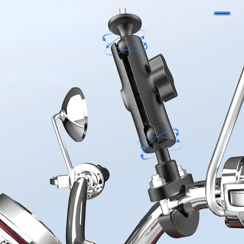 Motorcycle Handlebar Phone Mount Holder Bike Mobile Cell Phone Holder Smartphone Support for Iphone Xiaomi Video Shooting