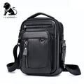 Men's 100% Genuine Leather Shoulder Bag – Compact Crossbody Handbag