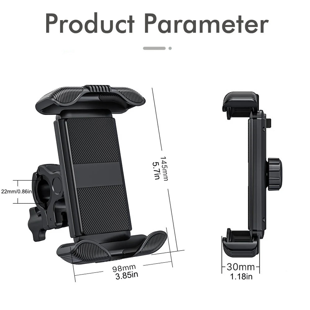 Bike Phone Holder Motorcycle Rearview Mirror Phone Mount Stand Bike Scooter Handlebar Cradle Clip Outdoor Navigation Universal