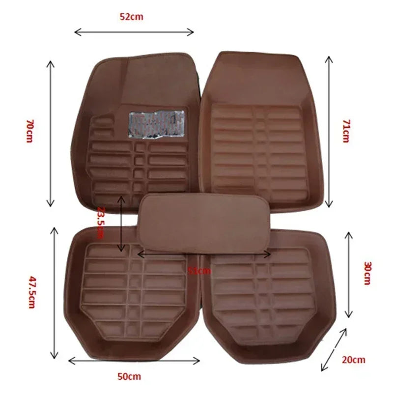Car floor mat universal anti slip mat new car interior PU leather durable anti slip mat Accessories