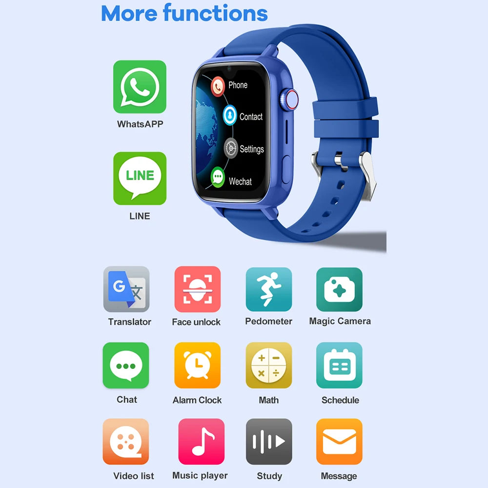 4G Kids GPS Smart Watch with Video Call & SOS