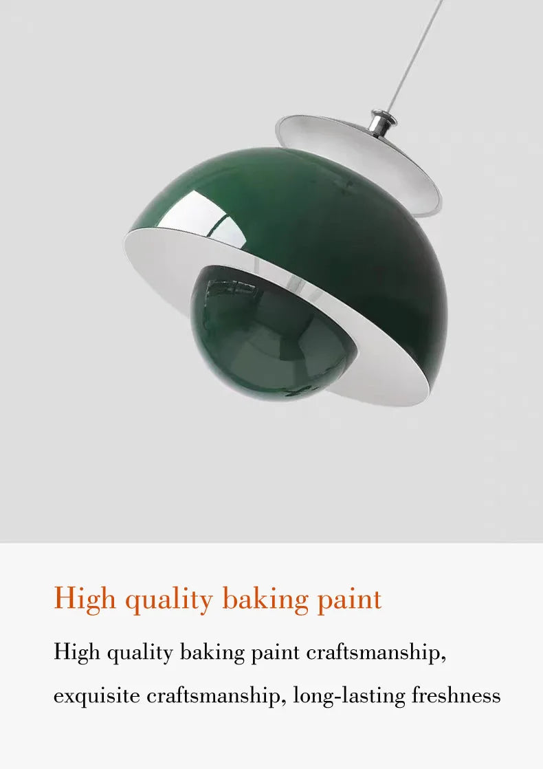 Nordic Semicircle Pendant Light – Modern Hanging Lamp for Living Room & Bedroom