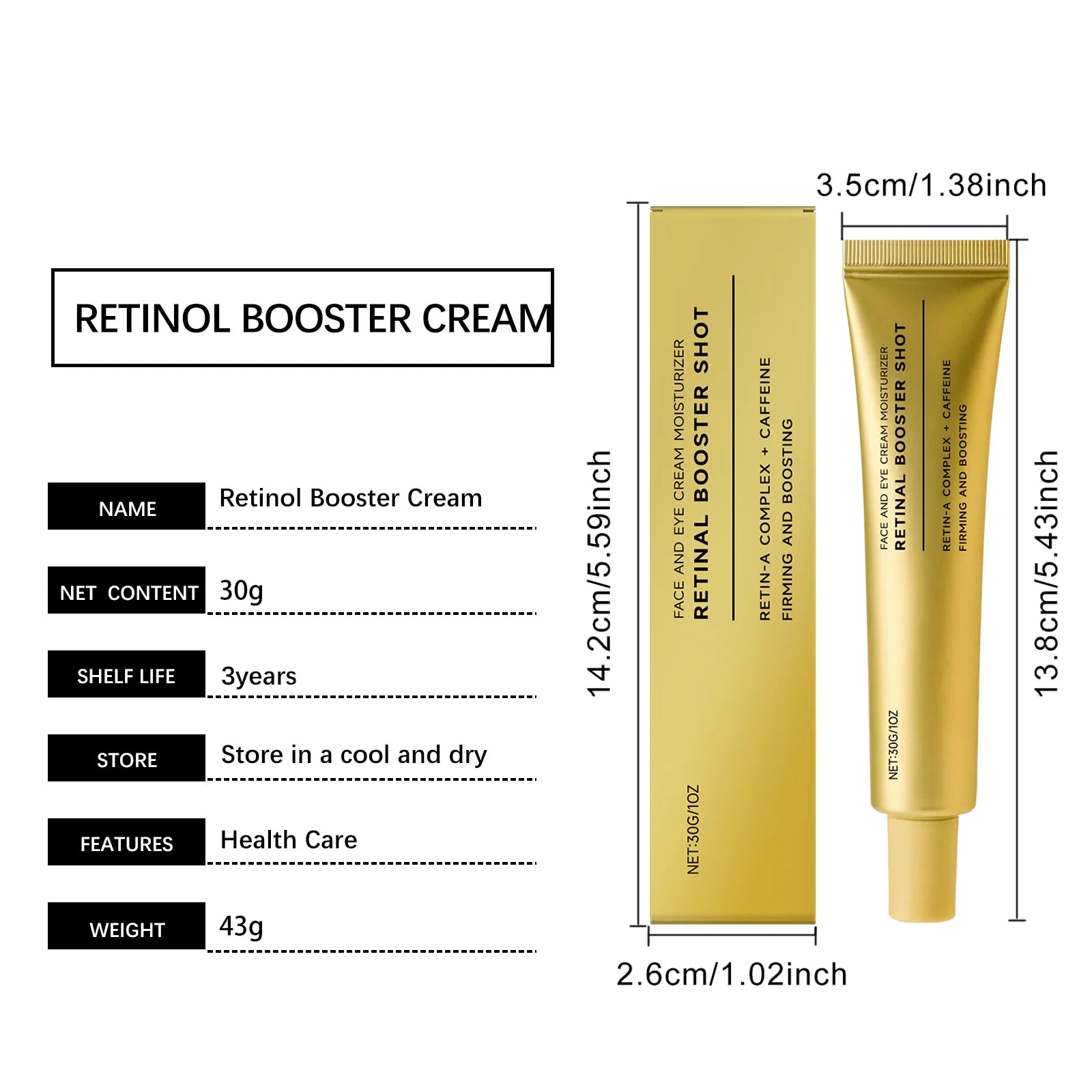 Retinol & Caffeine Firming Cream 30g