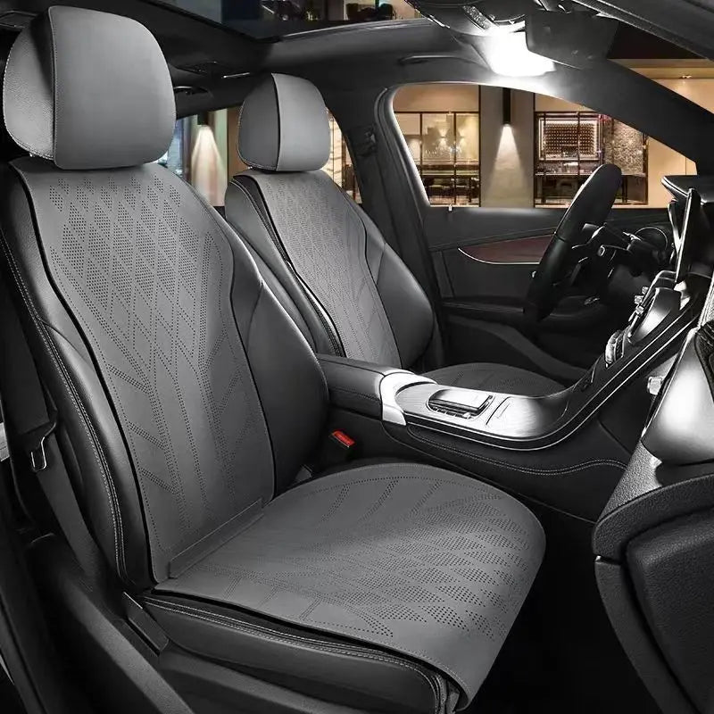 High Quality Suede Cover Universal High-end Car Seat Cover Breathable Seat Anti-slip Luxury Car Protection Thin Suede Seat Cover